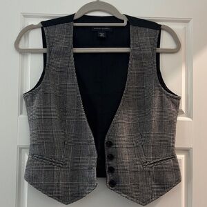 Banana Republic Gray and Black Vest